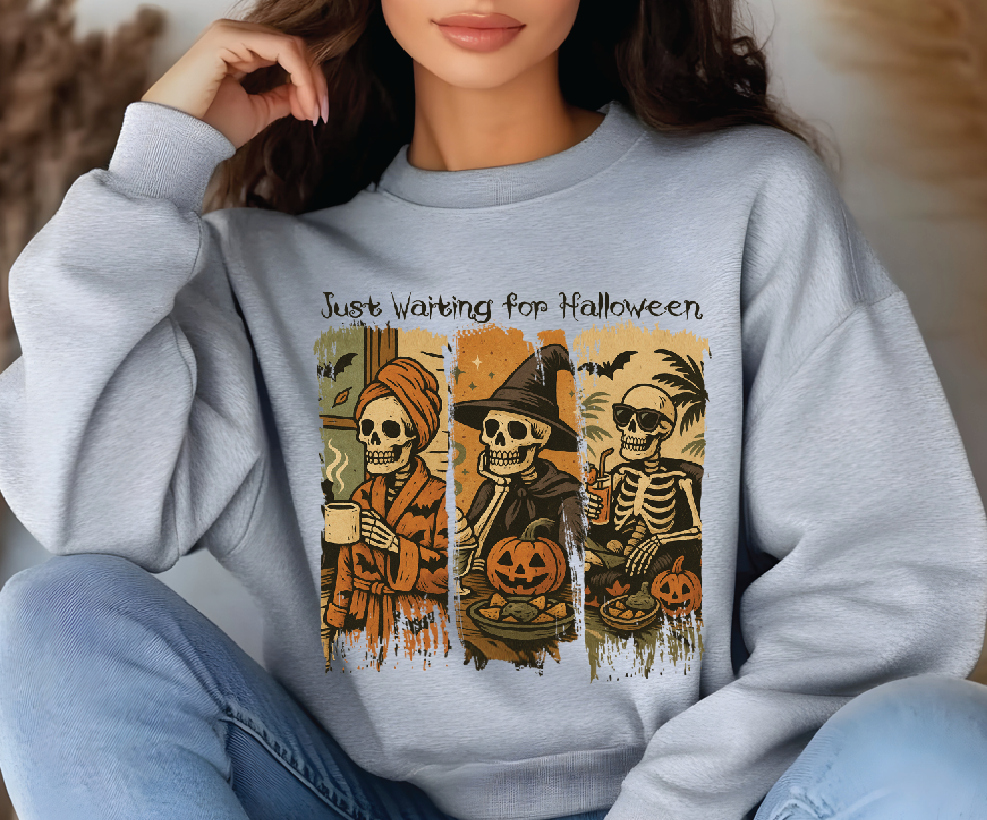 Custom Graphic Hoodie, Personalized Halloween Skeleton Shirt With Soft Durable Fabric — view 2