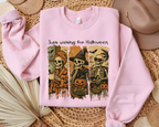 Custom Graphic Hoodie, Personalized Halloween Skeleton Shirt With Soft Durable Fabric — view 3