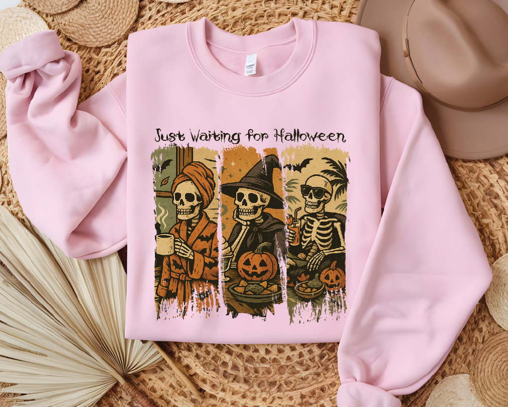 Custom Graphic Hoodie, Personalized Halloween Skeleton Shirt With Soft Durable Fabric — view 3