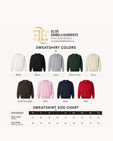 Personalized Airport Code Embroidered Sweatshirt & Hoodie