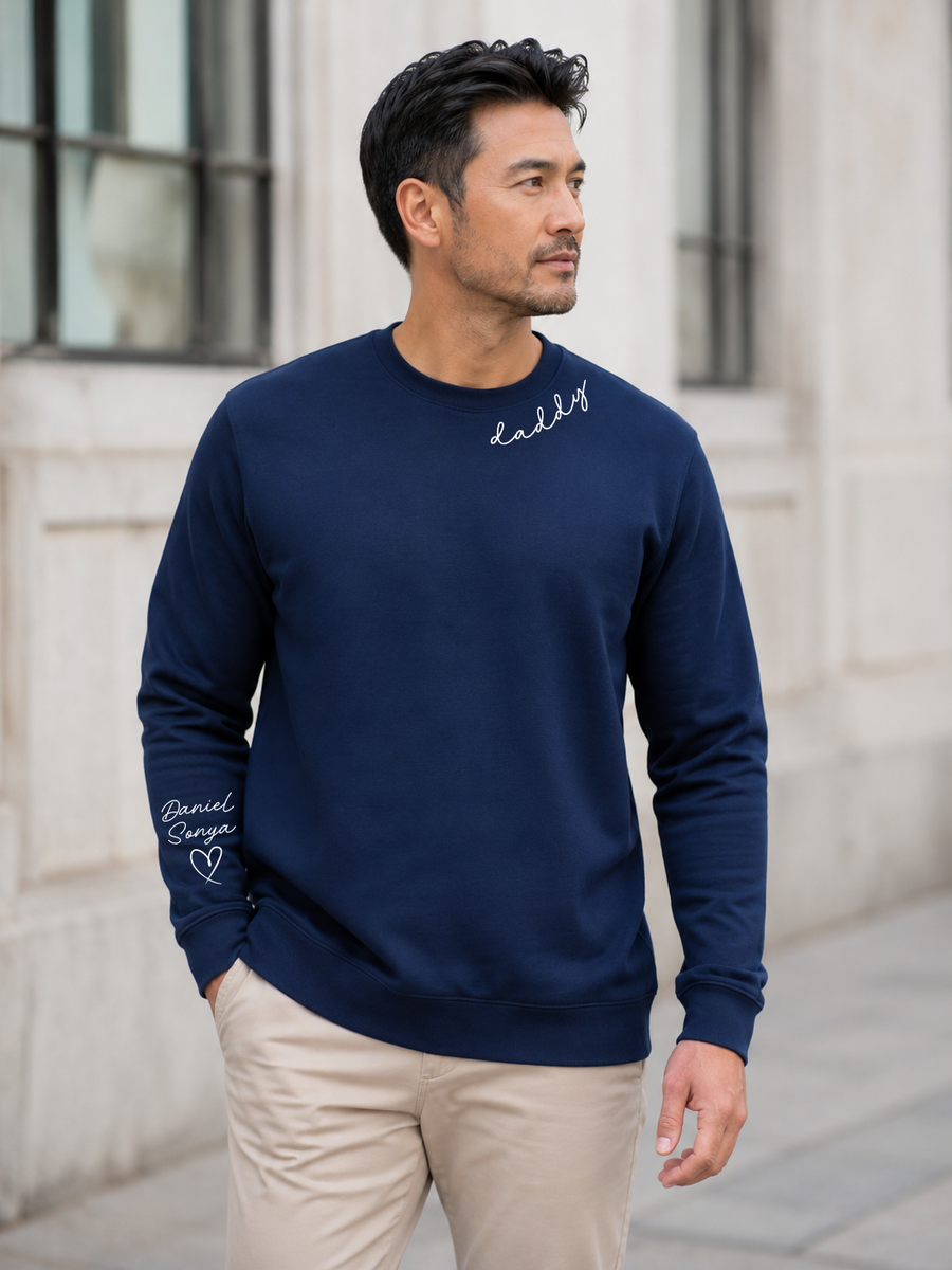 Custom Minimalist Daddy, T-Shirt, Crewneck, Hoodie — view 7