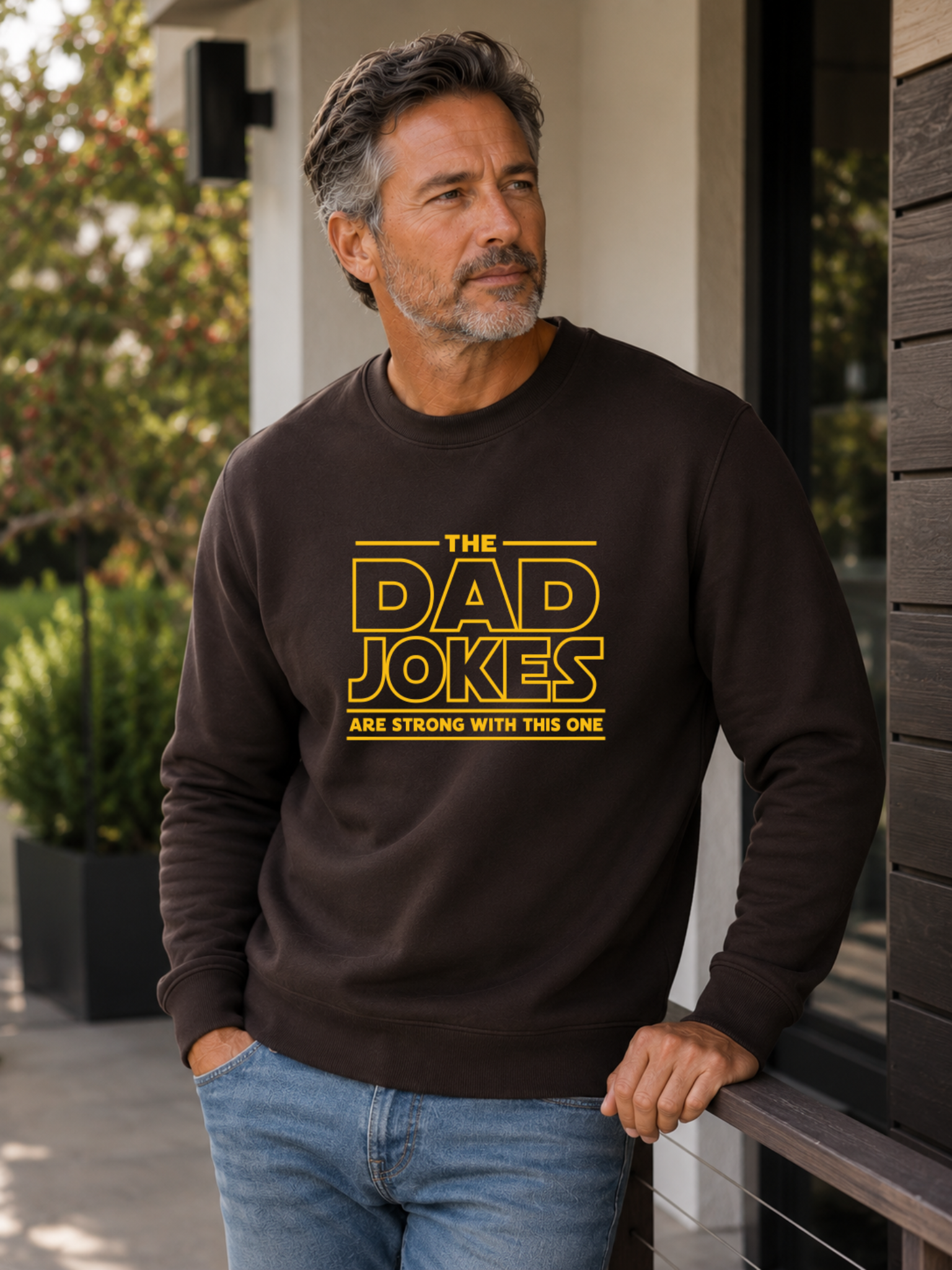 The Dad Jokes Are Strong With This One, Funny Star Wars Father's Day Sweatshirt, T-Shirt, Sweatshirt, Hoodie — view 6