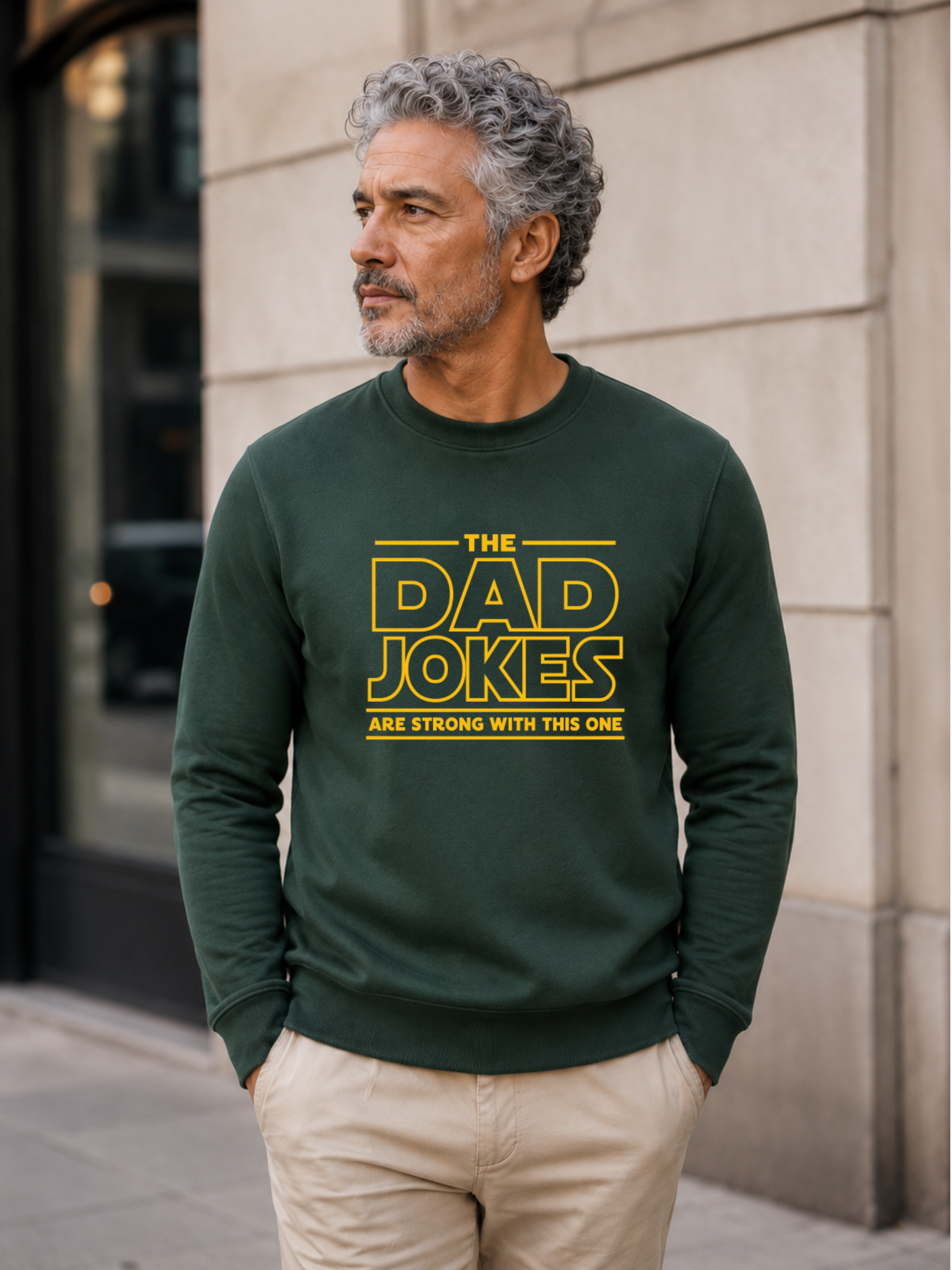 The Dad Jokes Are Strong With This One, Funny Star Wars Father's Day Sweatshirt, T-Shirt, Sweatshirt, Hoodie — view 4