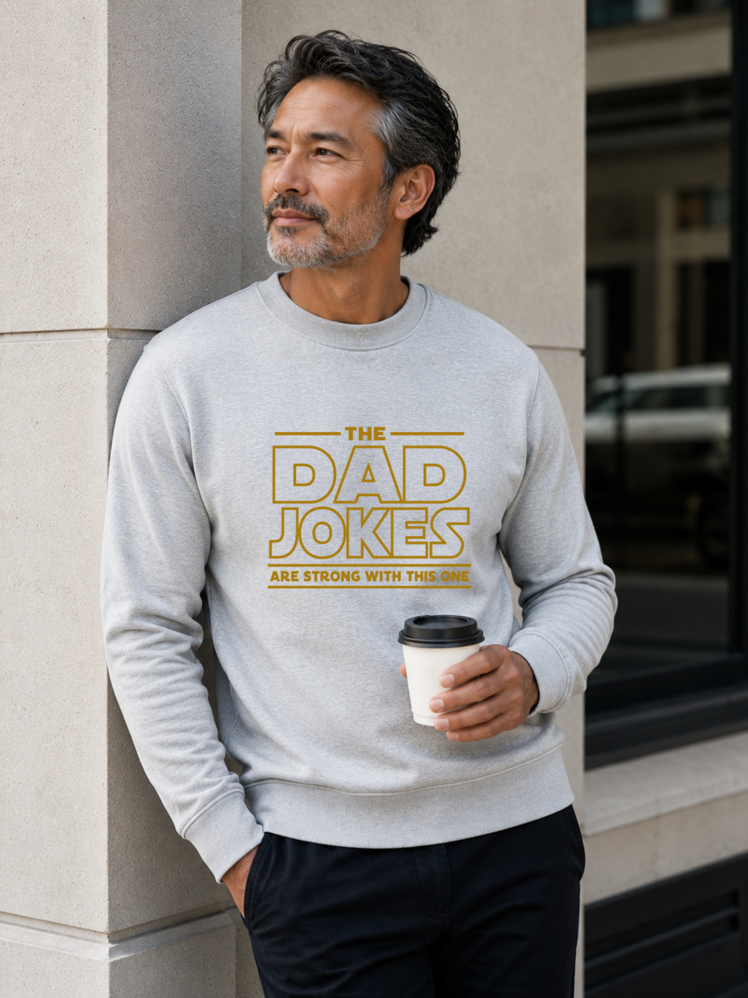 The Dad Jokes Are Strong With This One, Funny Star Wars Father's Day Sweatshirt, T-Shirt, Sweatshirt, Hoodie — view 3