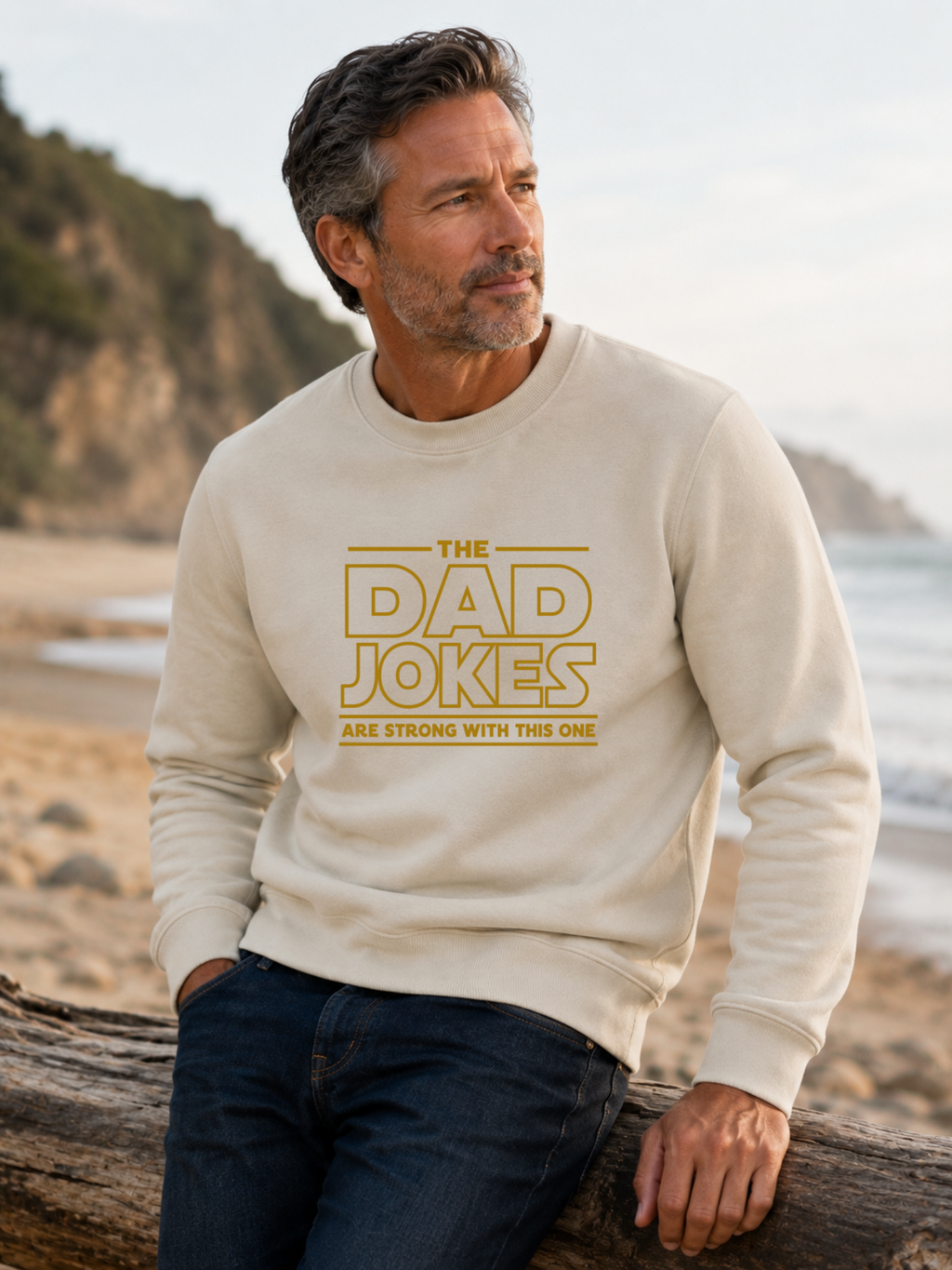 The Dad Jokes Are Strong With This One, Funny Star Wars Father's Day Sweatshirt, T-Shirt, Sweatshirt, Hoodie — view 5