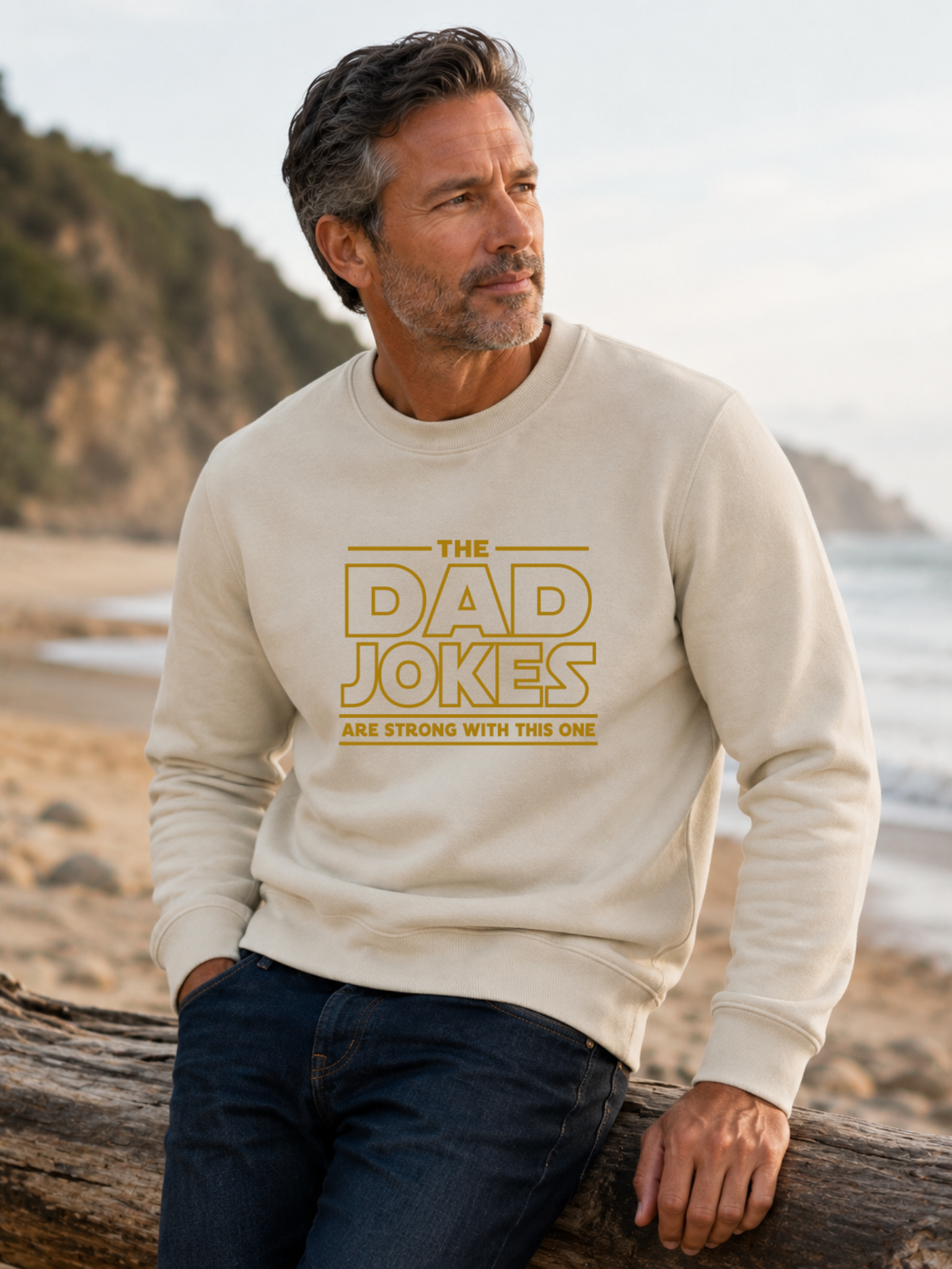 The Dad Jokes Are Strong With This One, Funny Star Wars Father's Day Sweatshirt, T-Shirt, Sweatshirt, Hoodie — view 5