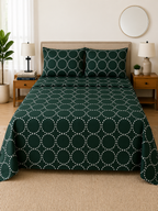 Emerald Circle Microfiber Bedding Set, Bold Modern Sheets — view 2
