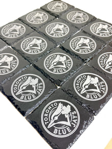 Toronto Blue Jays Coaster, Engraved Slate Stone, Baseball Fan Gift — view 6