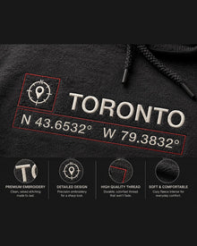 Personalized Coordinates Embroidered Sweatshirt & Hoodie