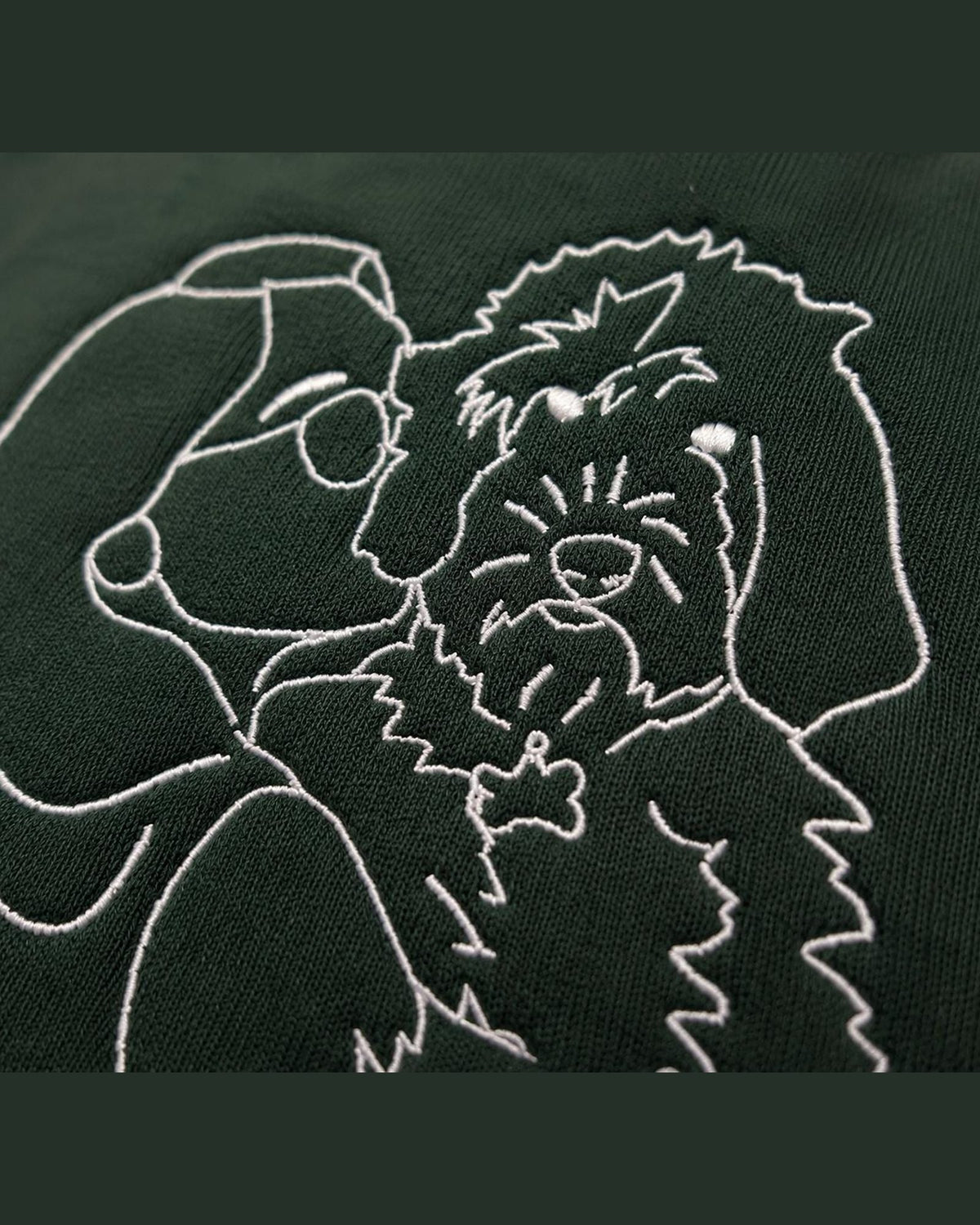 Custom Pet Portrait Embroidered Hoodie & Sweatshirt