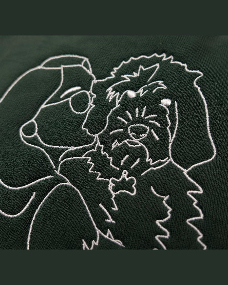 Custom Pet Portrait Embroidered Hoodie & Sweatshirt