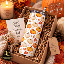 Fall Pumpkin 20oz Tumbler – pumpkin tumbler in a gift box