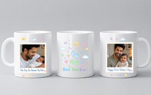 Personalized First Father’s Day Photo Mug, Custom Dad Picture Coffee Mug