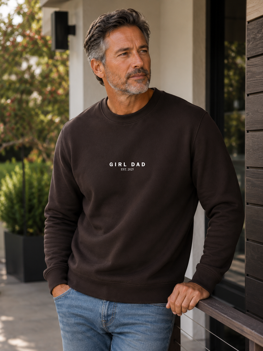 Minimalist Girl Dad Father’s Day sweatshirt mockup