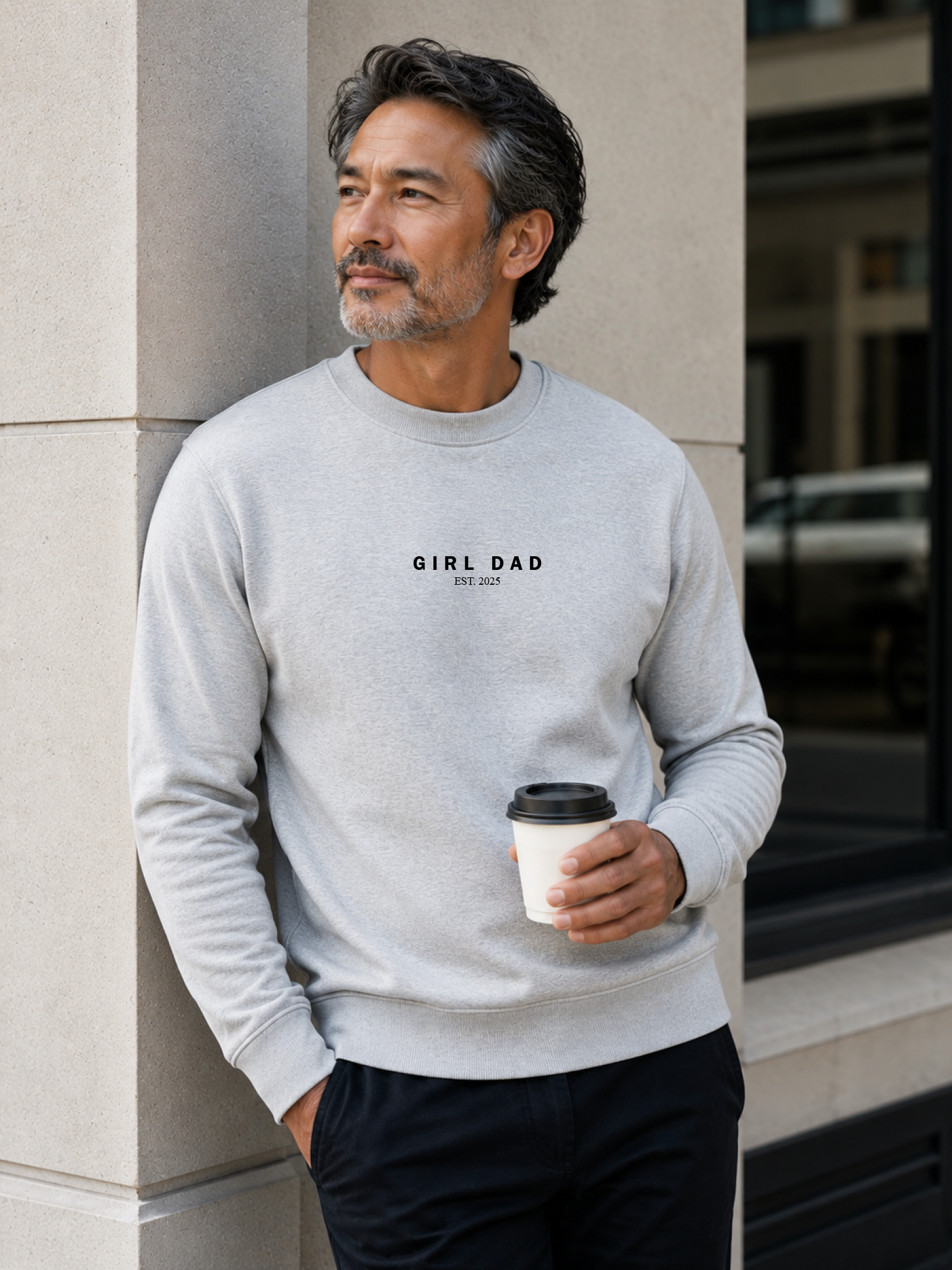 Premium Girl Dad crewneck apparel Canada