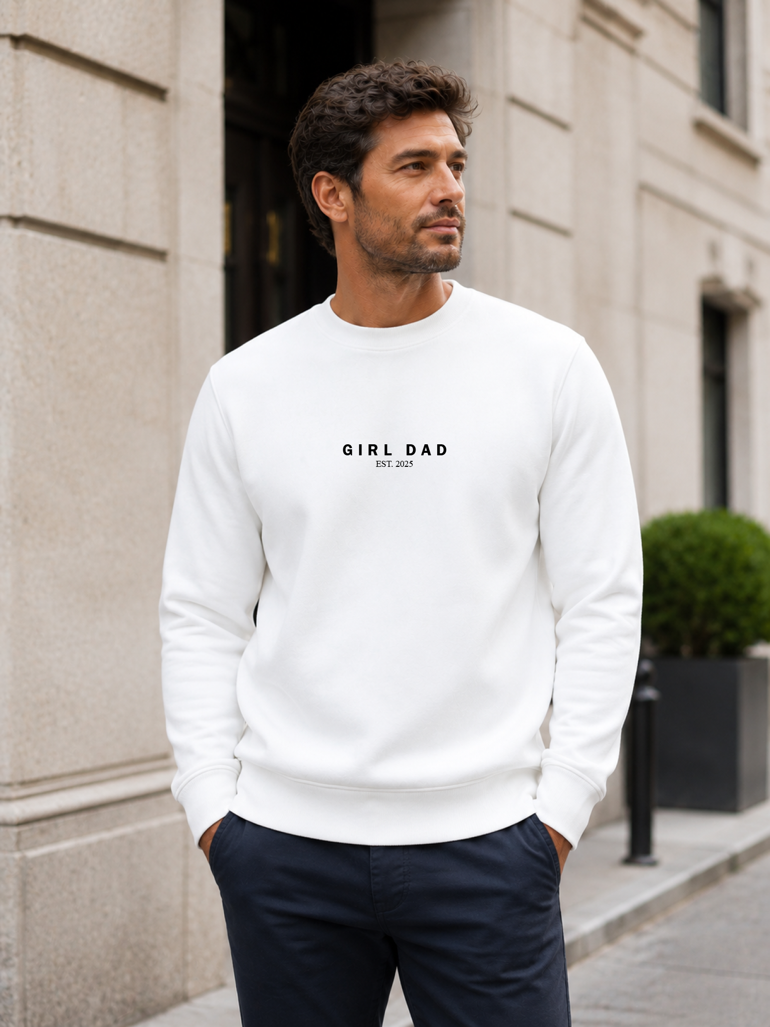 Premium Girl Dad crewneck apparel Canada