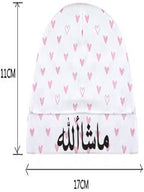 Mashallah Baby Cap - Soft Cotton Newborn Hat with Arabic Calligraphy