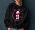 Self Love Sweatshirt, Premium Quality Social Club Cozy Pullover Top — view 3