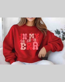 Valentine Sweatshirt, Cute Galentine Hoodie For Women, Soft Cotton Pullover — view 4