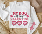 Dog Love Sweatshirt, Cute Pet Lover Apparel, Soft Cotton Casual Hoodie — view 3
