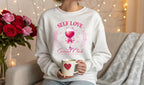 Self Love Sweatshirt, Premium Quality Social Club Cozy Pullover Top — view 2
