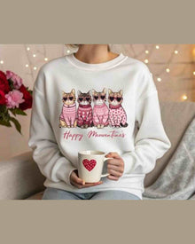 Valentines Kitten Sweater, Cozy Cat Sweater, Soft Pet Winter Clothing — view 3