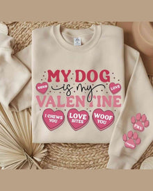 Dog Love Sweatshirt, Cute Pet Lover Apparel, Soft Cotton Casual Hoodie — view 2