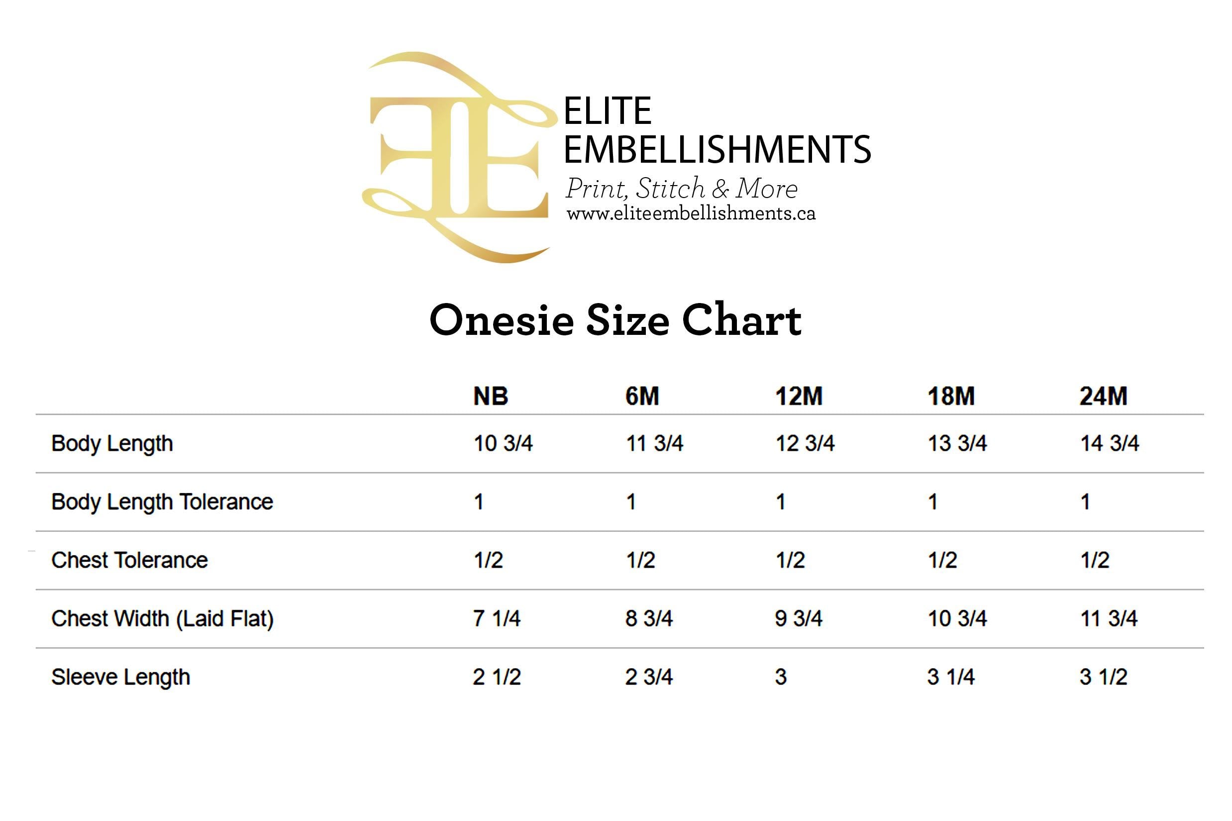 the size chart for a women's size chart
