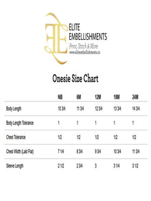 the size chart for a women's size chart