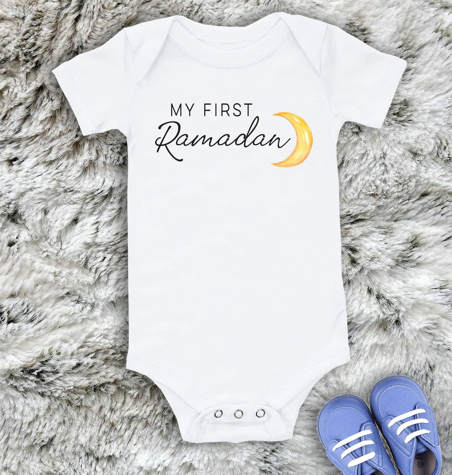 My First Ramadan Baby Onesie: Cute Islamic Eid Bodysuit