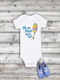 Dr Seuss Baby Onesie: Oh the Places You'll Go Design