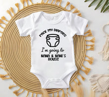 Nana Nani Bodysuit - Going to Grandparents' House, Cotton