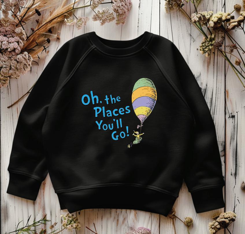 Oh The Places You'll Go Toddler Shirt: Dr Seuss Kindergarten Tee