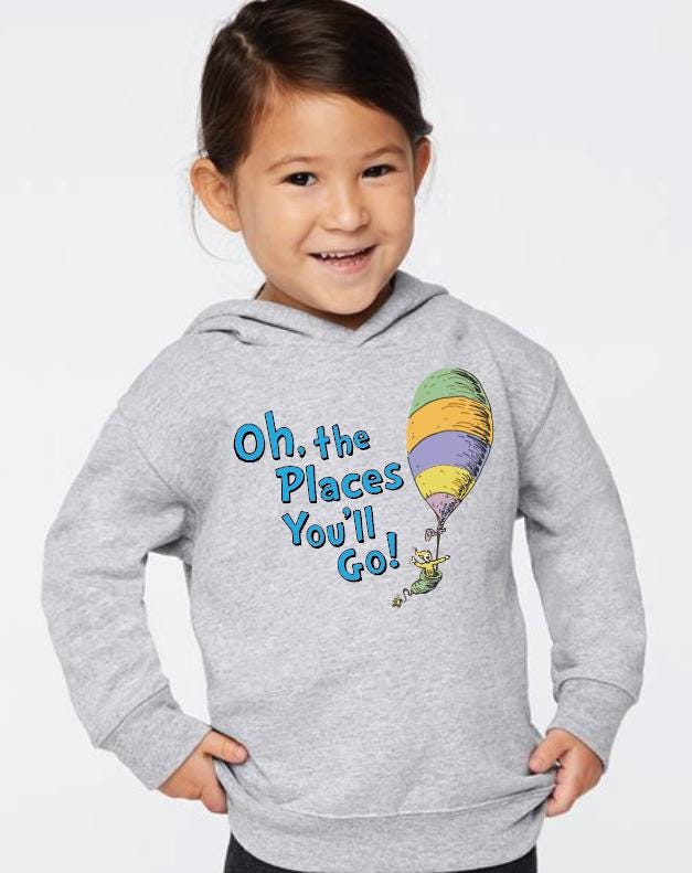 Oh The Places You'll Go Toddler Shirt: Dr Seuss Kindergarten Tee