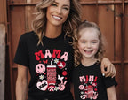 Matching Mom Daughter Sweatshirts, Slim Fit Waffle Knit Cozy Tops — view 3