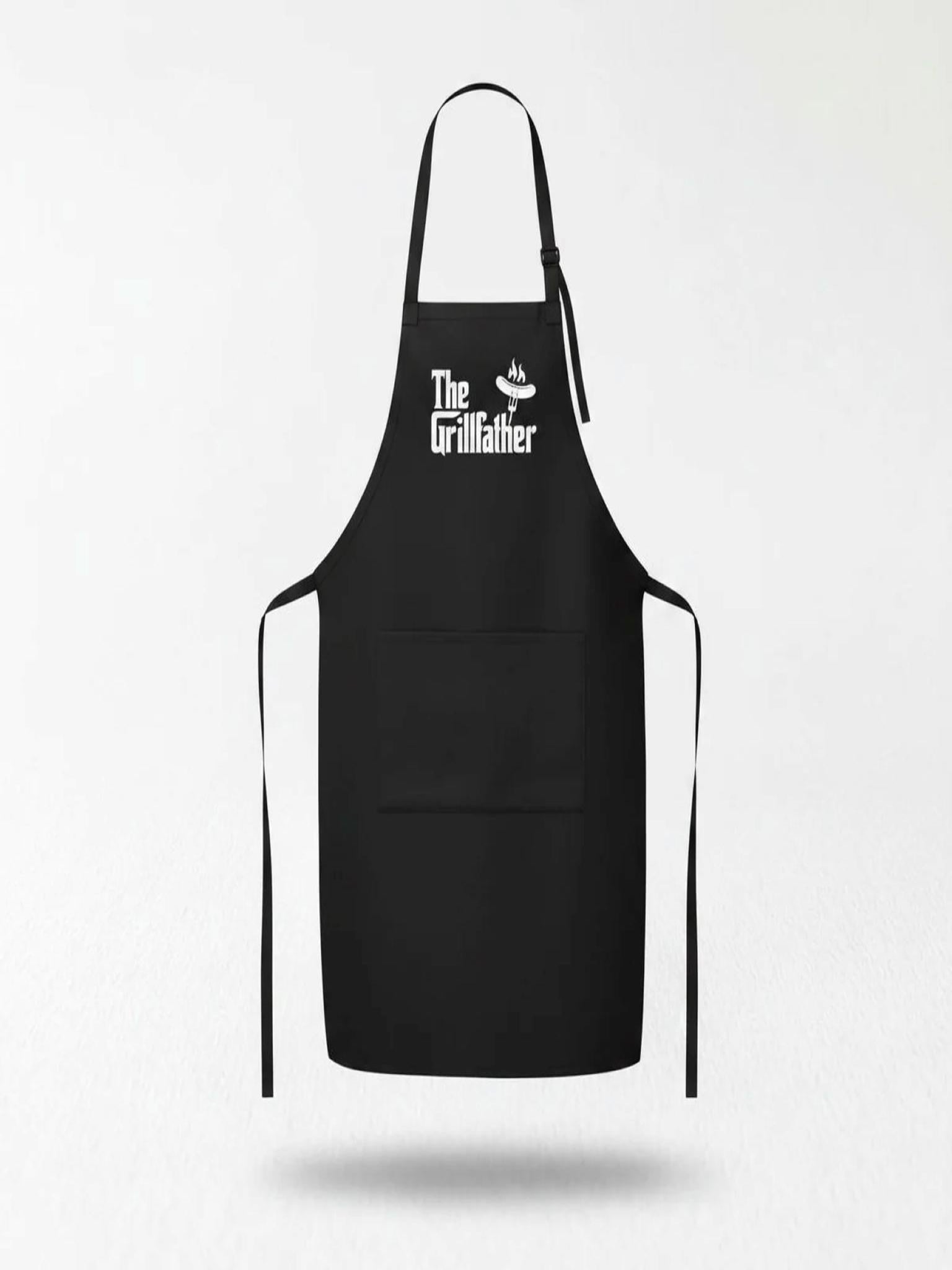 The Grillfather Apron, Funny BBQ Apron for Dad, Father’s Day Grill Gift — view 3