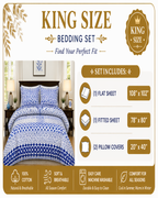 Lavender Floral Bedding, 100% Cotton Bed Sheets, Soft, Breathable & Durable — view 4
