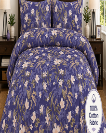 Lavender Floral Bedding, 100% Cotton Bed Sheets, Soft, Breathable & Durable — view 2