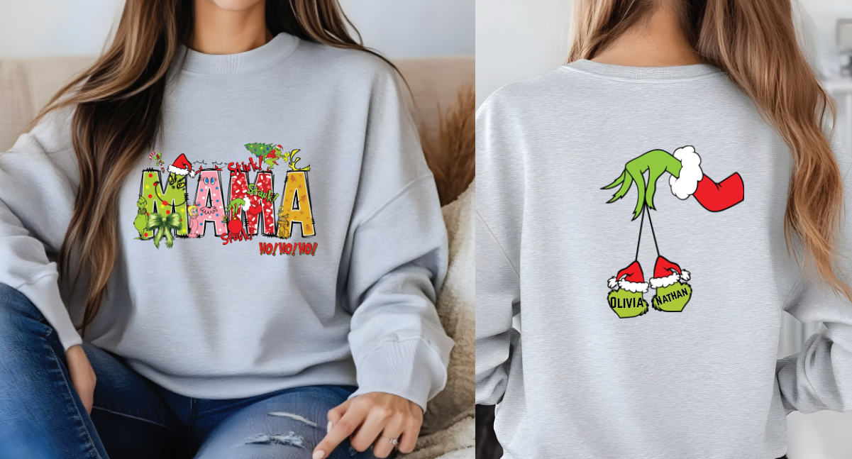 Custom Holiday Sweatshirt, Personalized Hoodie With Custom Name Shirt, Cozy Durable Fabric — view 2