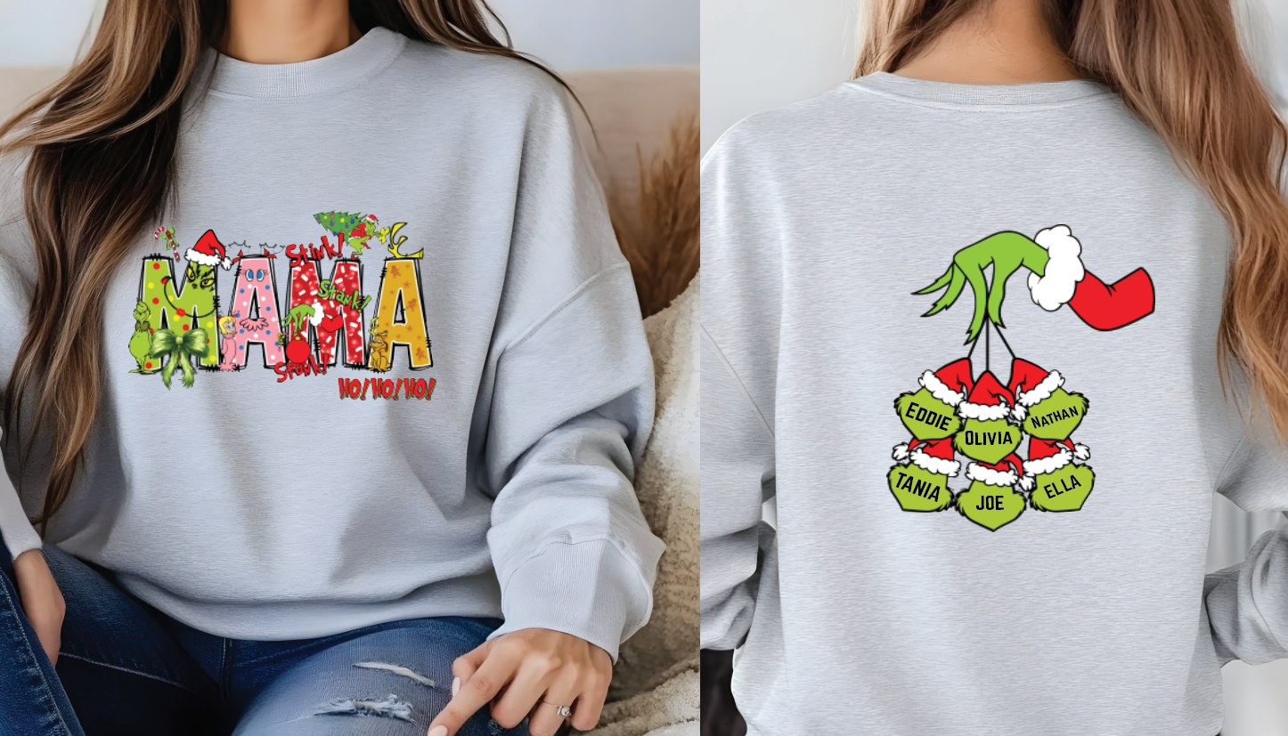 Custom Holiday Sweatshirt, Personalized Hoodie With Custom Name Shirt, Cozy Durable Fabric — view 6