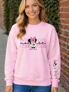 Personalized Mouse Mama with Kids Names on Sleeve, Mother’s Day Gift — view 8