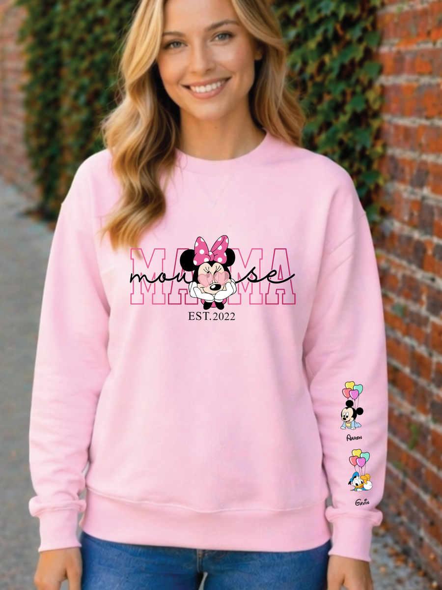 Personalized Mouse Mama with Kids Names on Sleeve, Mother’s Day Gift — view 8