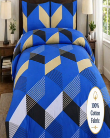 Cotton Bedding Set, Modern Geometric Bed Sheets, Breathable, Durable, Lightweight — view 2