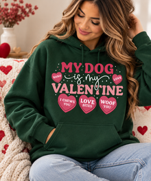 My Dog Is My Valentine Shirt, Sweatshirt & Hoodie – Dog Mom Valentine Apparel