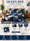 Monochrome Diamond Microfiber Bedding Set, Modern Grey Black & White — view 3