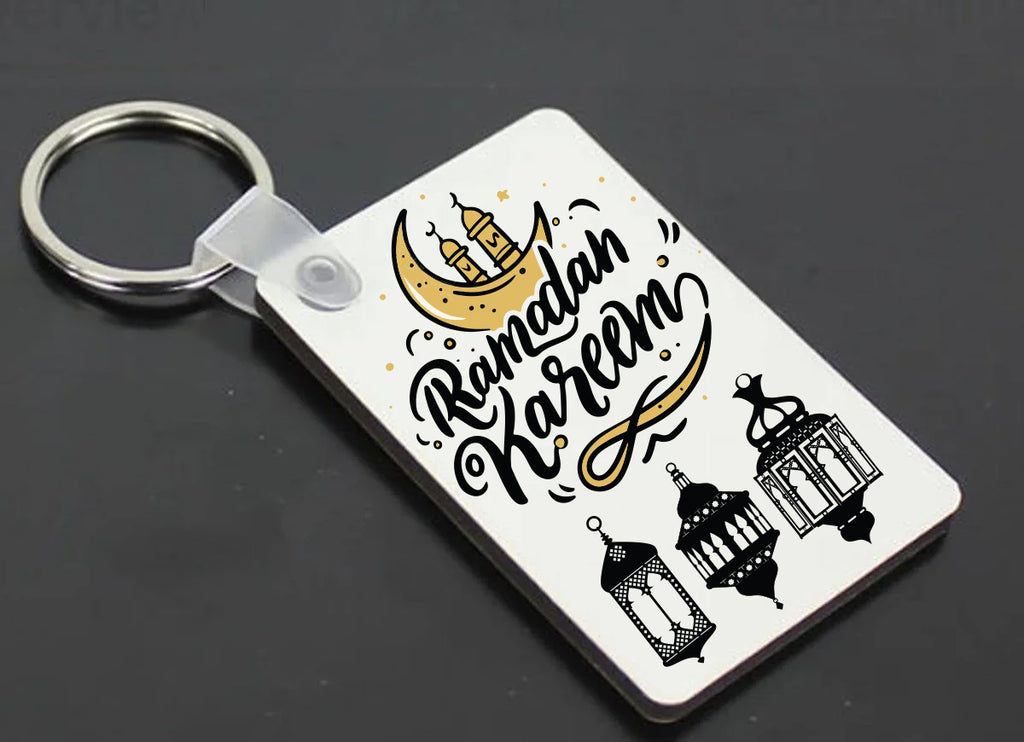 Ramadan Greeting Key Chain, Custom Islamic Acrylic Calligraphy Gift
