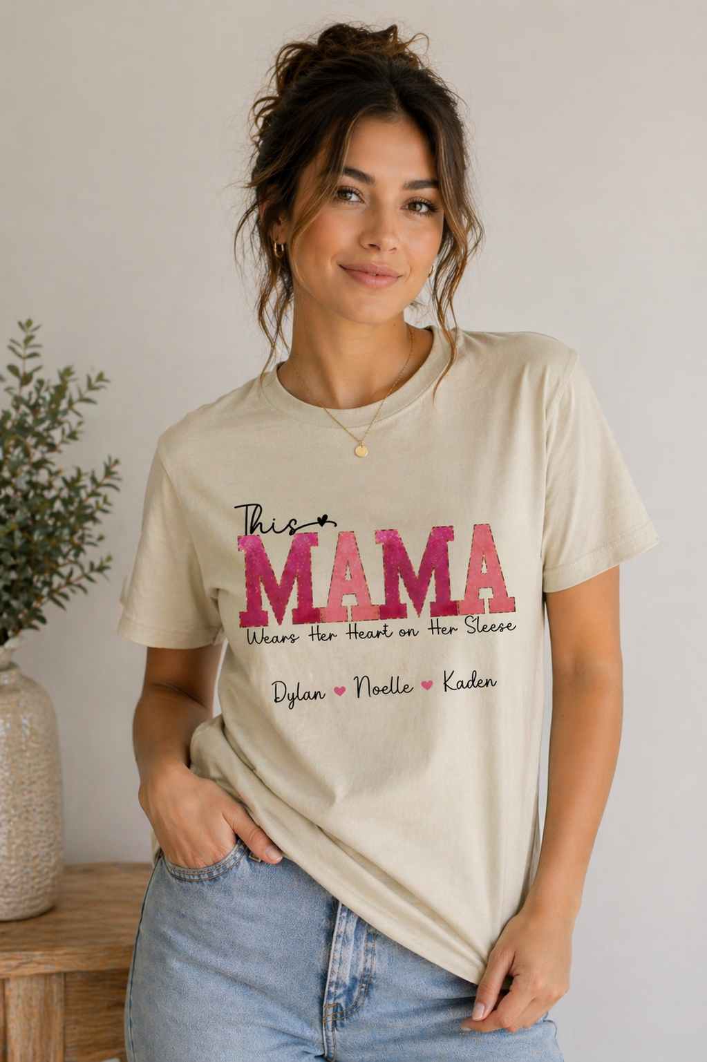 Custom Kids Tee, Personalized Kids Name Shirt, Soft Cotton Comfortable Wear — view 3