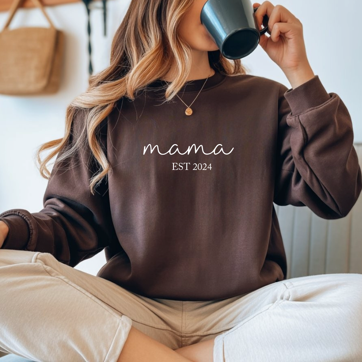 Custom Name Sweatshirt, Personalized Hoodie With Name Sleeve Gift, Cozy Unisex Fit — view 5