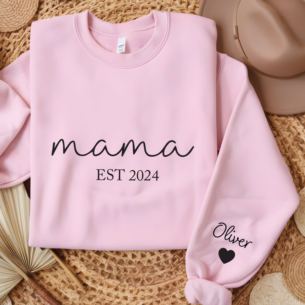Custom Name Sweatshirt, Personalized Hoodie With Name Sleeve Gift, Cozy Unisex Fit — view 7