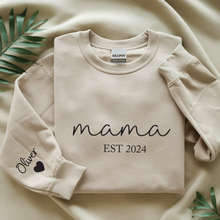 Custom Name Sweatshirt, Personalized Hoodie With Name Sleeve Gift, Cozy Unisex Fit — view 2